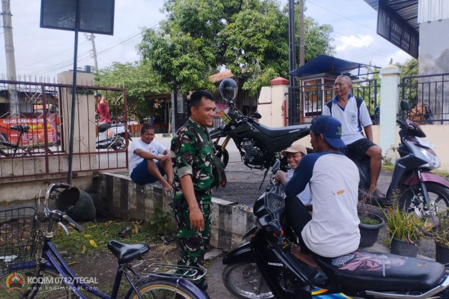 Tingkatkan Sinergitas, Babinsa Lakukan Komsos