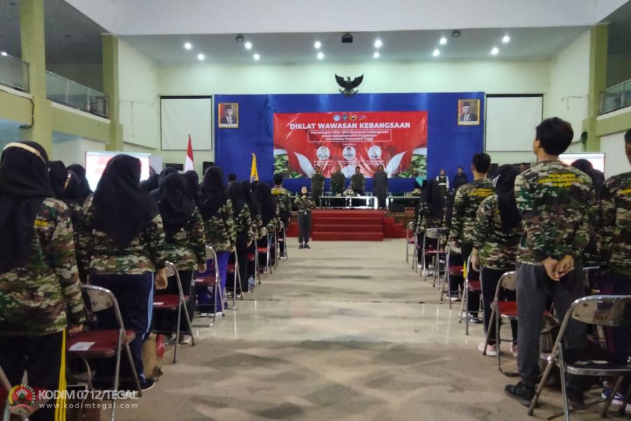 Kodim Tegal Berikan Wasbang Kepada Mahasiswa UPS Tahun Anggaran 2023