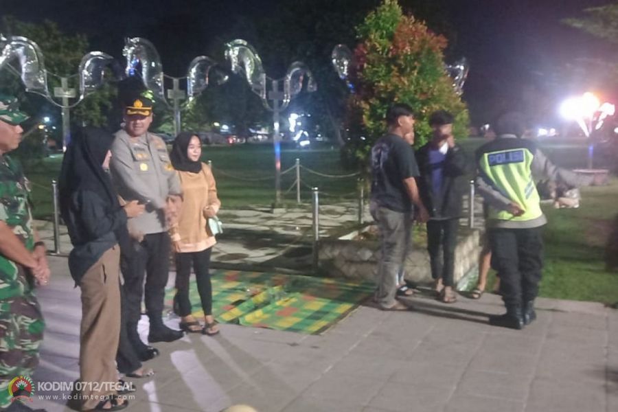 Wakili Dandim, Kasdim 0712 Tegal Patroli Sinergitas Pengamanan Malam Tahun Baru