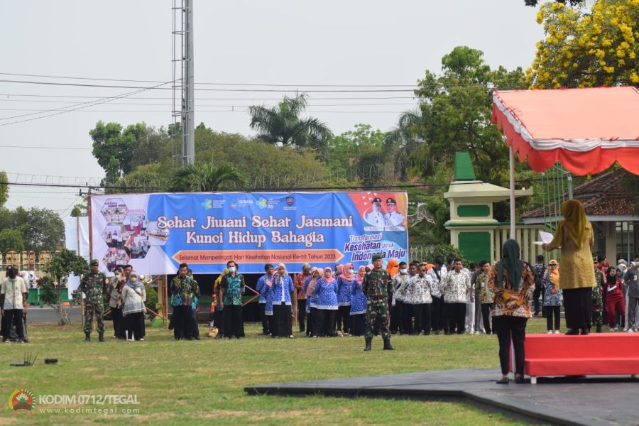 Apel Akbar Dan Tasyakuran Hari Kesehatan Nasional (HKN) Ke-59 Tingkat Kabupaten Tegal Tahun 2023