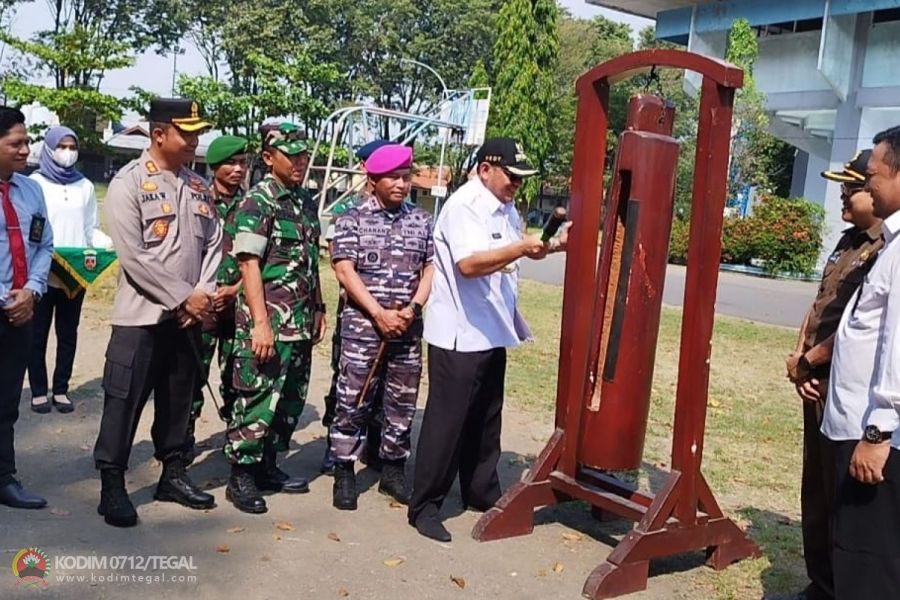 Wakili Dandim, Kasdim Tegal Hadiri Pembukaan TMMD Sengkuyung Tahap I Tahun 2023 Kota Tegal