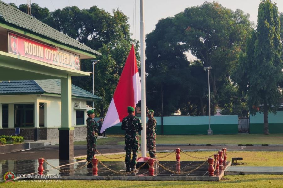 Kodim Tegal Gelar Upacara 17-an Bulan Juni 2023