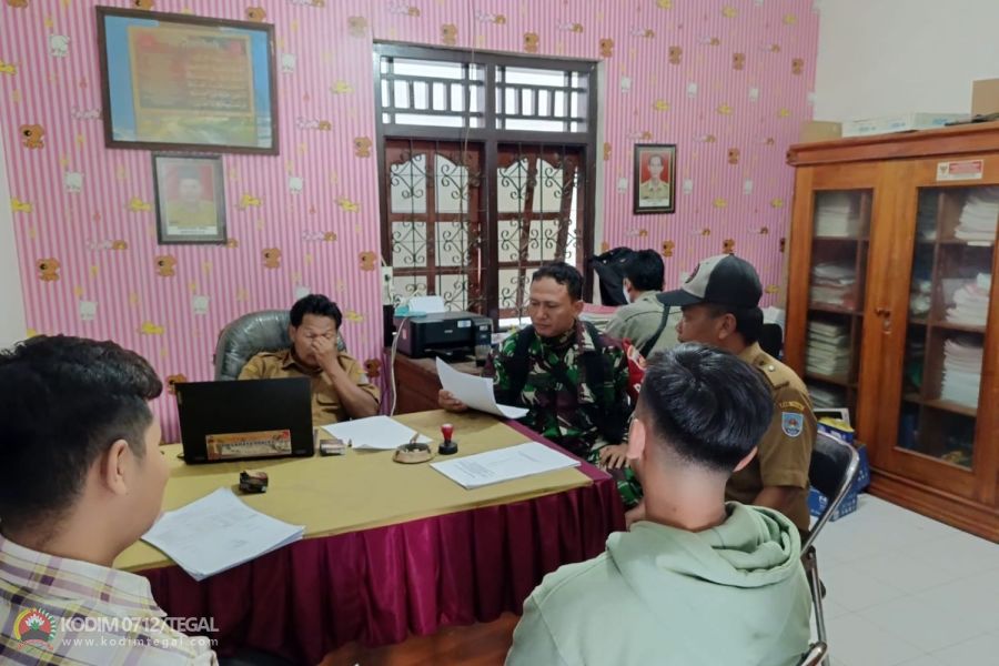 Update Data Teritorial, Babinsa Tarub Lakukan Puldatater