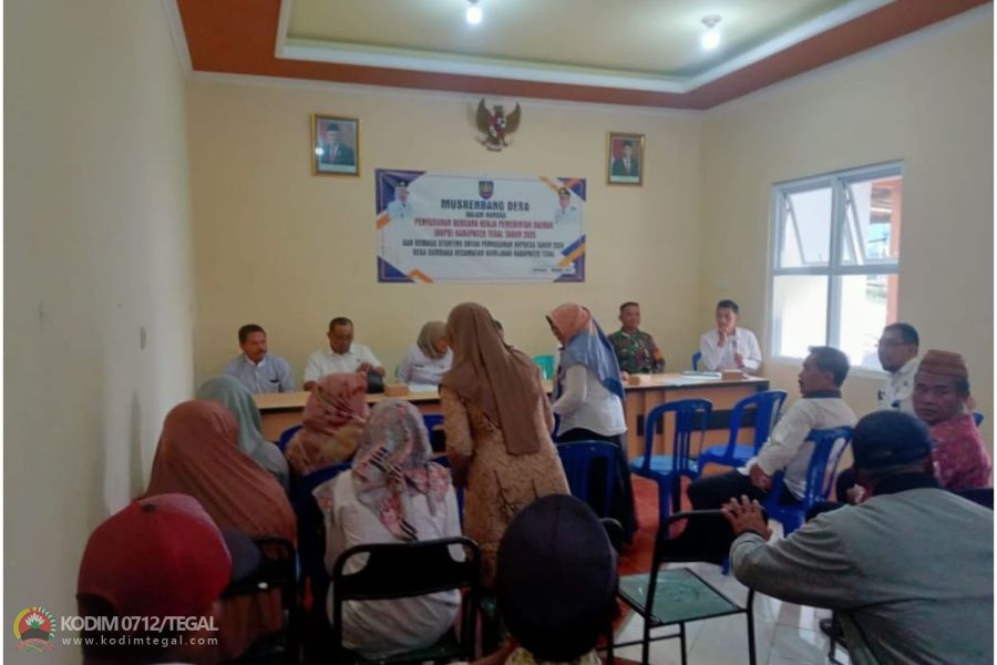 Dukung Program Pemerintah, Babinsa Bumijawa Hadiri Musrenbangdes