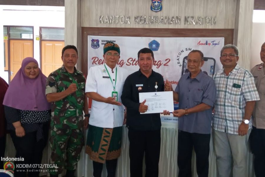 Tekan Stunting, Babinsa Tegal Barat Hadiri Rembug Stunting