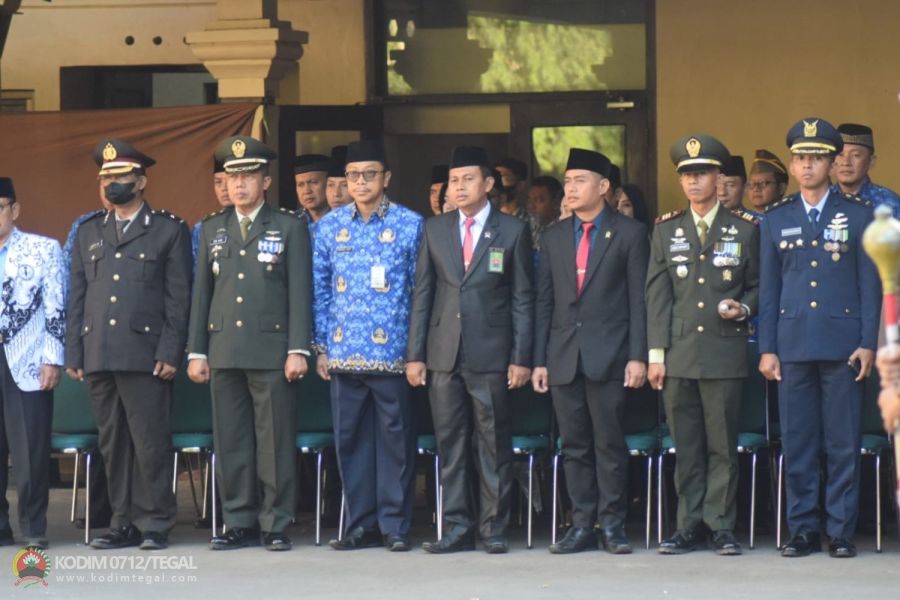 Kasdim Tegal Ikuti Upacara Peringatan Hari Lahir Pancasila Tahun 2023 Tingkat Kabupaten Tegal