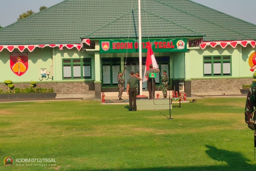 Bacakan Amanat Panglima TNI, Dandim Tegal Pimpin Upacara 17 Oktober 2023