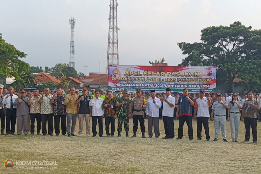 Kodim 0712 Tegal Ikuti Apel Gelar Pasukan Operasi Lilin Candi 2023-2024
