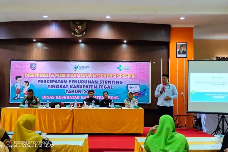 Kapten Kiswendi Hadiri Rapat Koordinasi Tim Percepatan Penurunan Stunting Tingkat Kabupaten Tegal