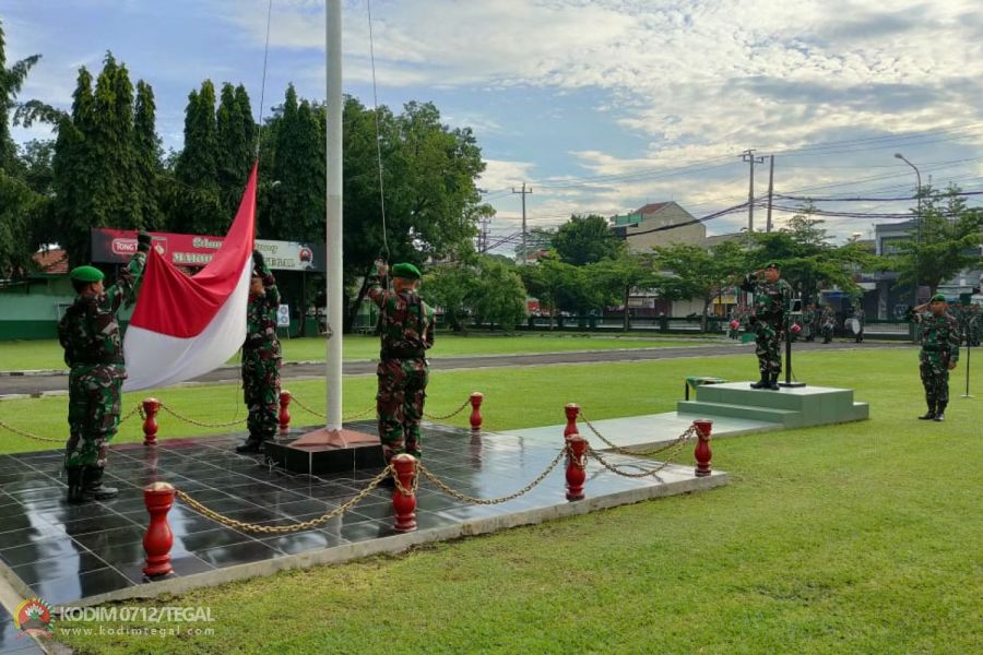 Kodim 0712 Tegal Gelar Upacara Rutin Setiap Hari Senin