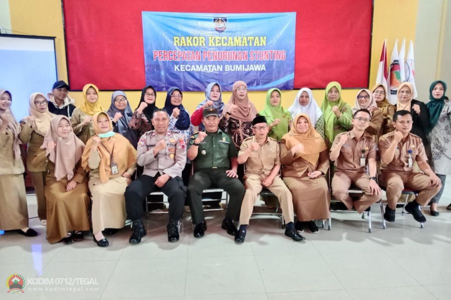 Danramil Bumijawa Hadiri Rakor Tim Percepatan Penurunan Stunting (TPPS) Kecamatan Bumijawa