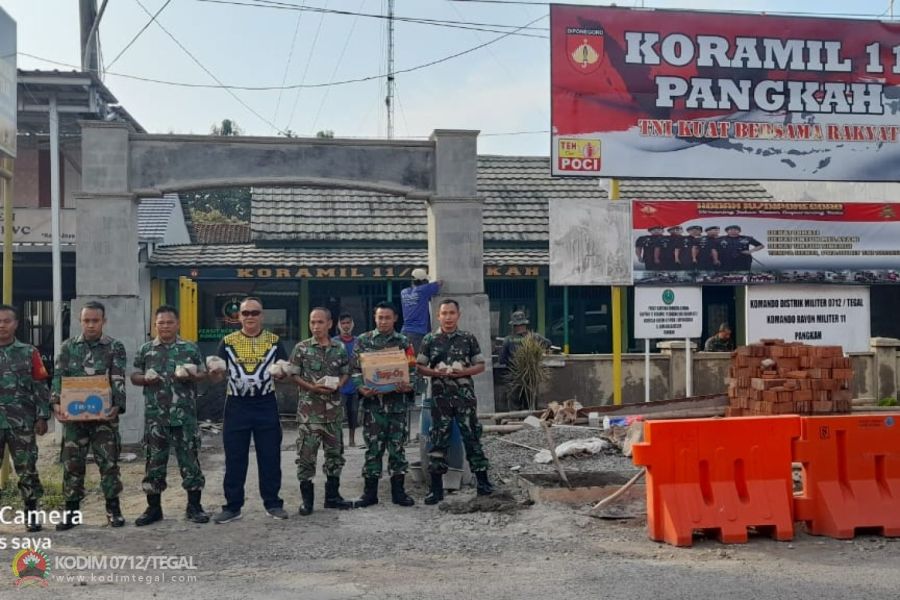 Rutin, Koramil Pangkah Laksanakan Jumat Berkah