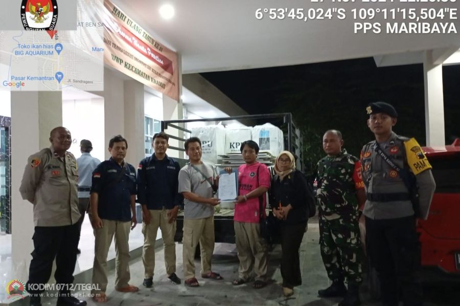 Hasil Pemungutan dan Penghitungan Suara Selesai, Logistik Pilkada 2024 di Kawal Langsung Babinsa
