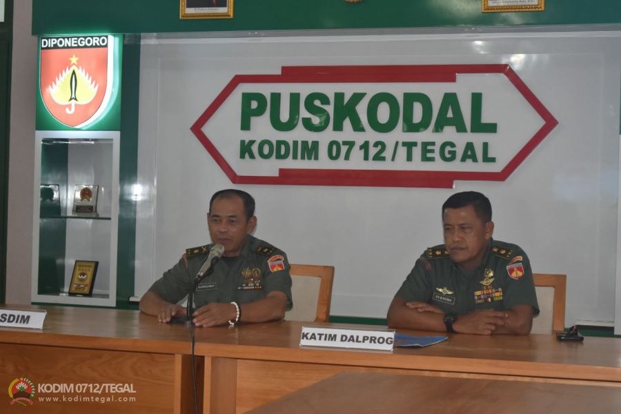 Kodim 0712 Tegal Terima Kunjungan Tim Dalprog Kodam IV Diponegoro
