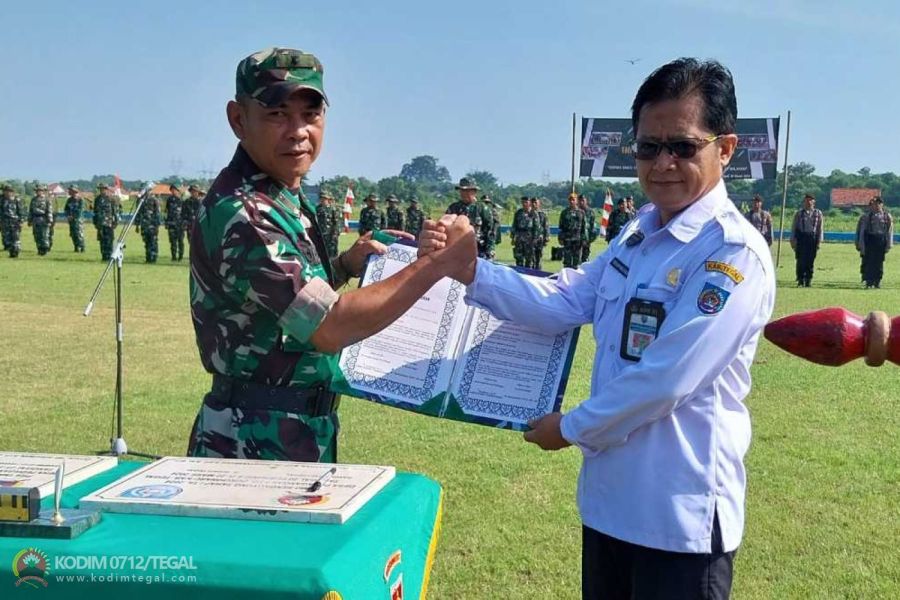 Program TMMD Sengkuyung Tahap I Tahun 2024 Di Desa Pedagangan Telah Selesai 100 Persen