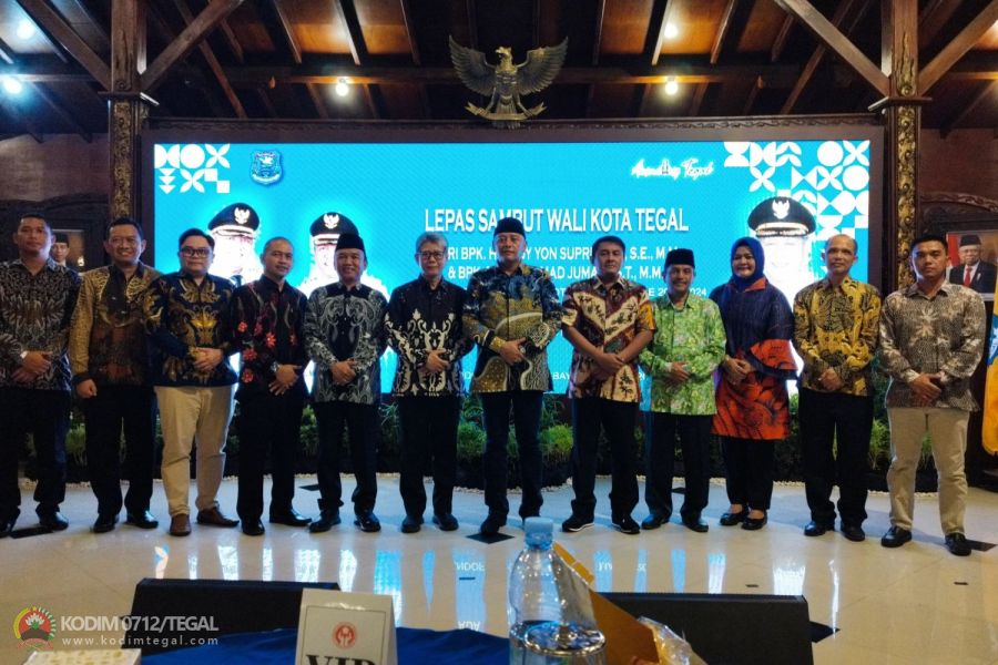 Dandim Tegal Hadiri Acara Pisah Sambut Walikota Tegal