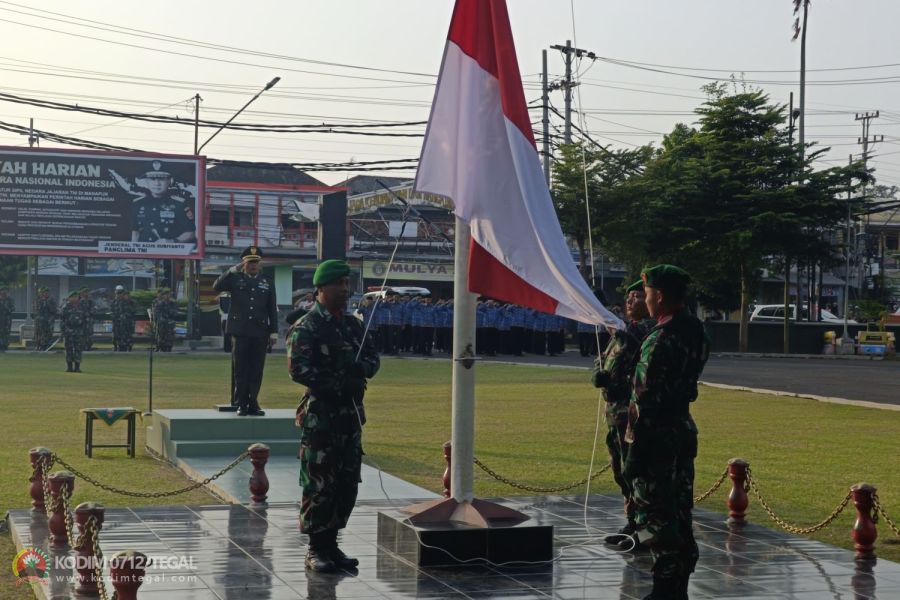 Kodim 0712 Tegal Gelar Upacara Peringatan Hari Lahir Pancasila