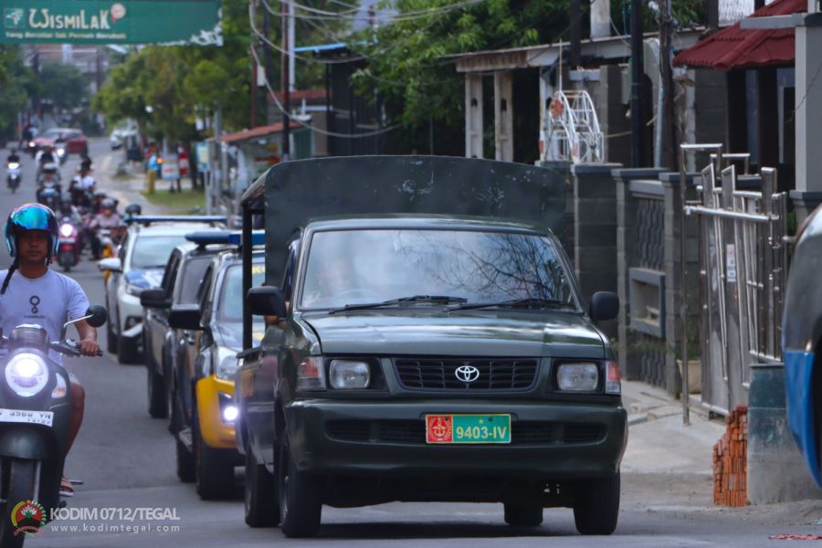 Jaga Kondusifitas Pasca Pemungutan Suara, Polres Tegal Kota Gelar Patroli Gabungan TNI-Polri