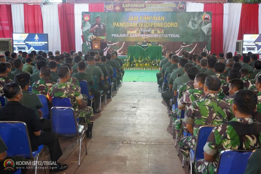 Kunjungan Kerja Pangdam IV Diponegoro Di Kodim 0712 Tegal Korem 071 Wijayakusuma