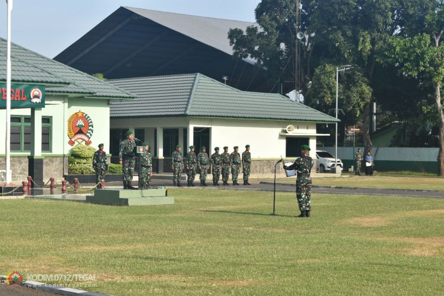 Kodim Tegal Gelar Upacara Kesaktian Pancasila Dan Korp Raport Kenaikan Pangkat