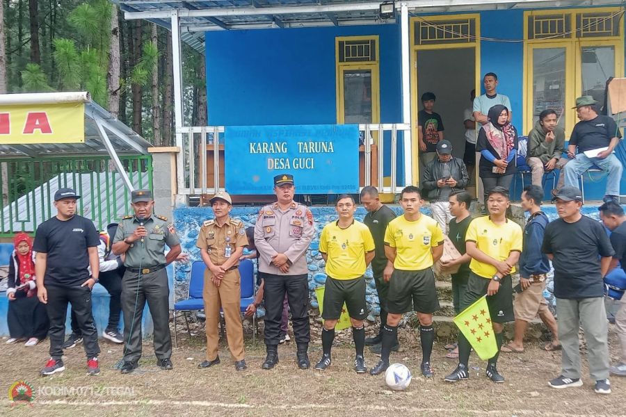Danramil 19 Bumijawa Buka Turnamen Sepak Bola Danramil Cup
