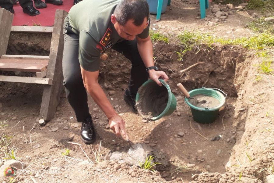 Pangdam IV Diponegoro Peletakan Batu Pertama Jembatan Gantung Cenggini