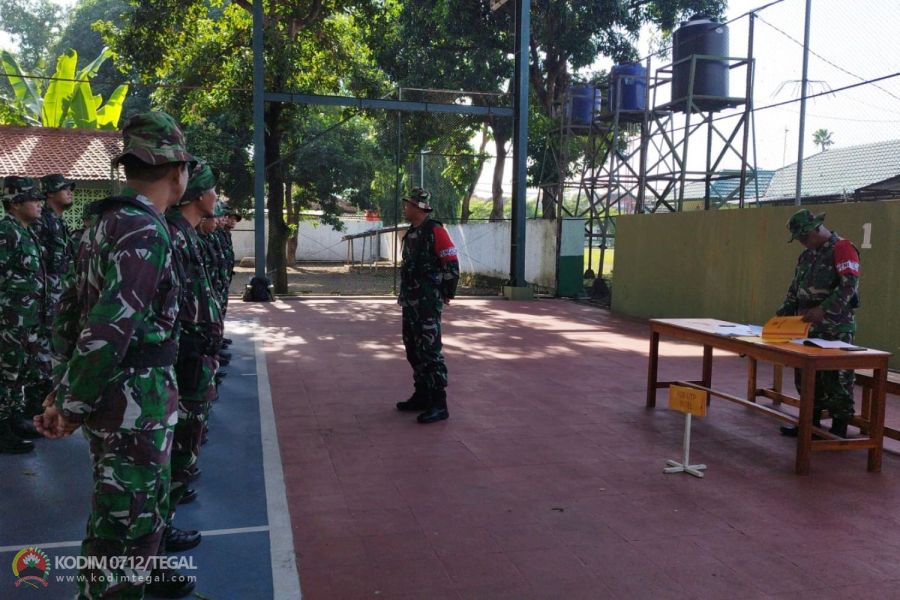 Kodim 0712 Tegal Gelar Latorjab Ter Dan Intelijen Serta UTP Jab Ter Dan Intelejen TW I TA 2024