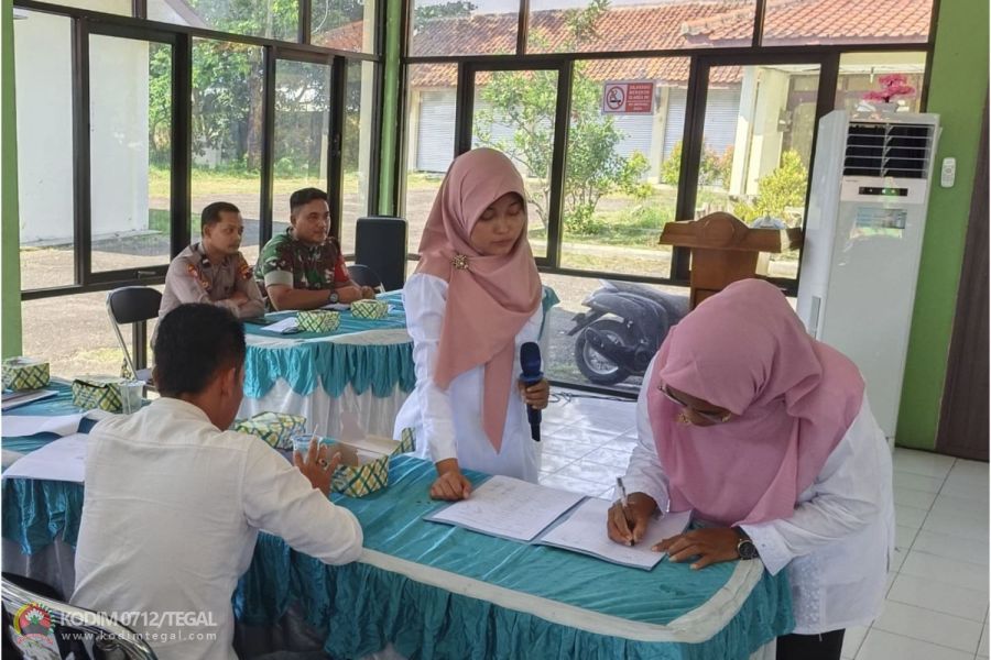 Wakili Danramil, Serda Abuser Hadiri Rakor Rembug Stunting Tingkat Kecamatan Lebaksiu