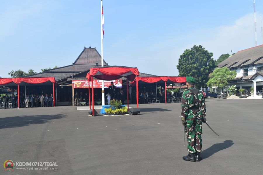 Dandim 0712 Tegal Hadiri Upacara Peringatan Hari Lahir Pancasila Tahun 2024