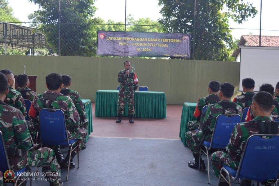 Kodim 0712 Tegal Gelar Latihan Perorangan Dasar Teritorial TA 2024