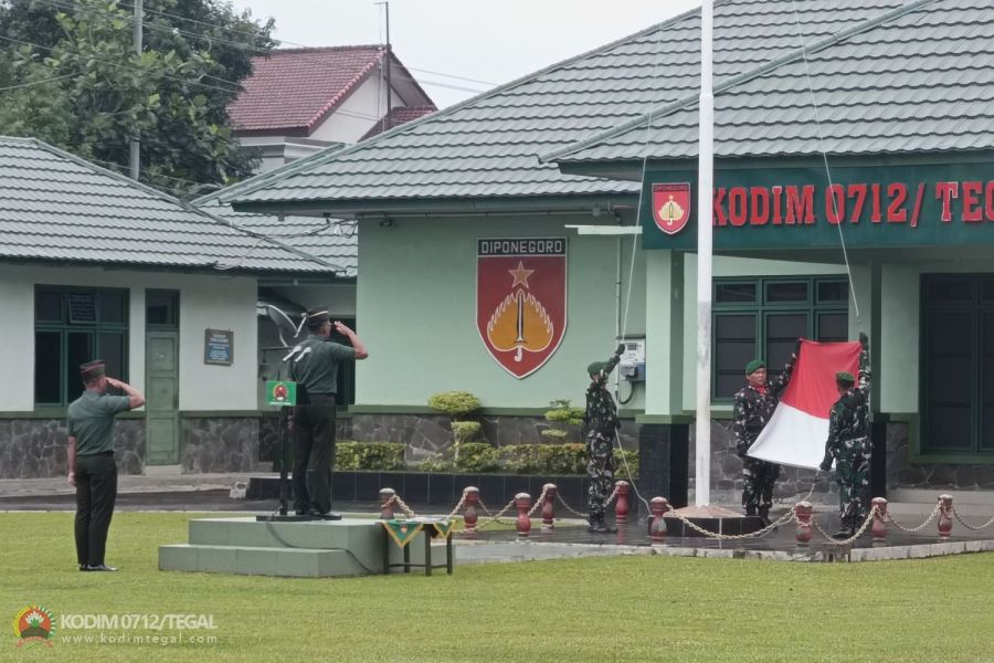 Kodim 0712 Tegal Gelar Upacara Bendera