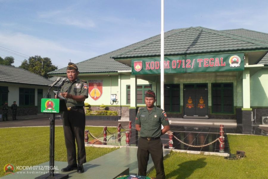 Kodim 0712 Tegal Gelar Upacara 18 November 2024