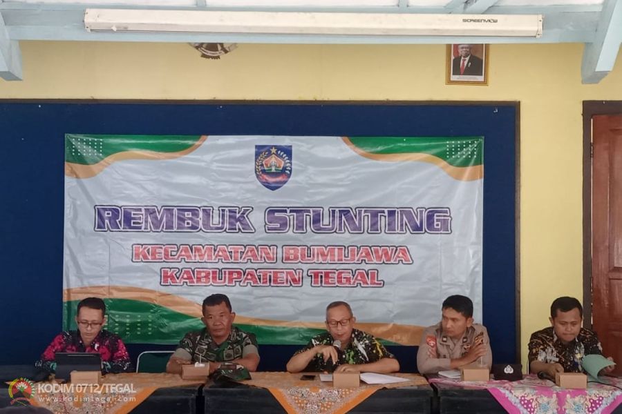 Danramil Bumijawa Hadiri Rembug Stunting Tingkat Kecamatan