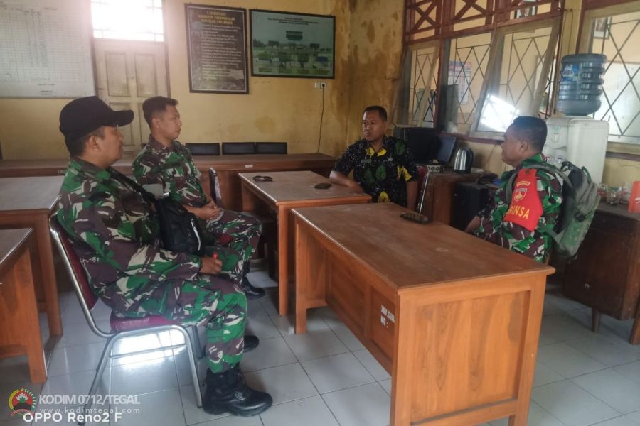 Bersama BPP Babinsa Komsos Pembahasan Data Areal Lahan Pertanian