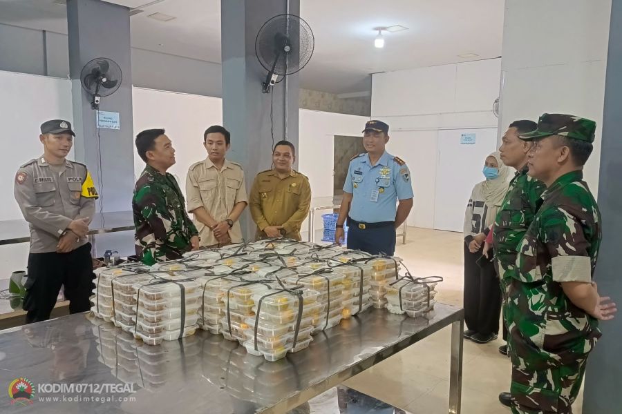 Dandim 0712 Tegal Pantau Kesiapan Dapur Sehat