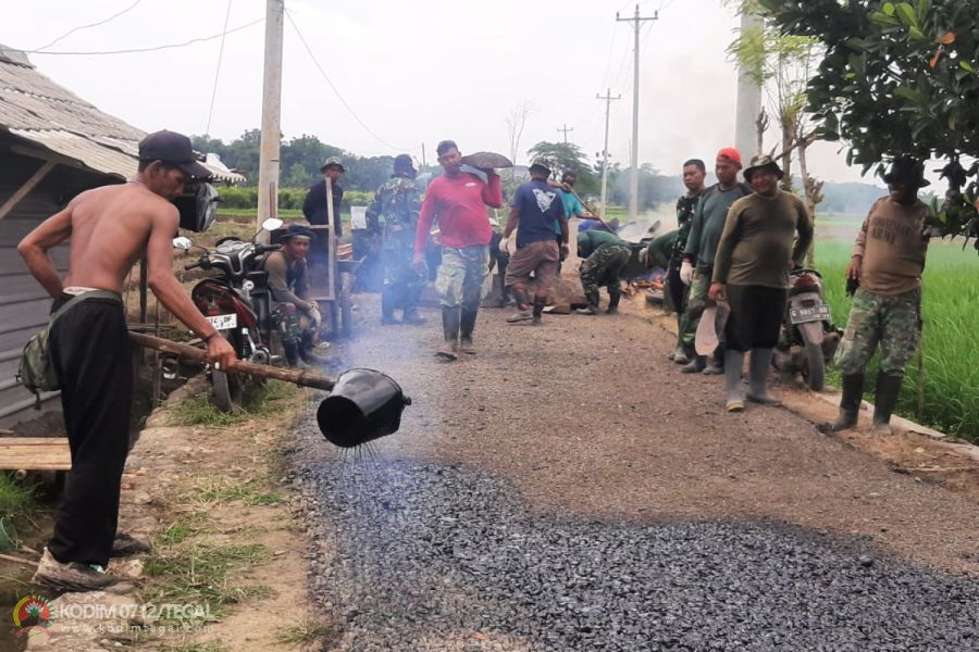 Pasiter Apresiasi Keterlibatan Warga Di TMMD Kodim Tegal