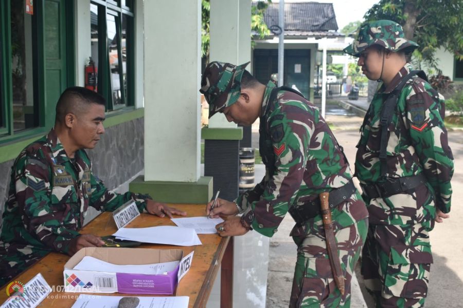 Tingkatkan Kemampuan Prajurit, Kodim Tegal Gelar Ujian Terampil Perorangan