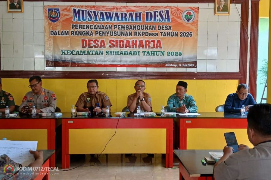 Danramil 05 Suradadi Hadiri Musrenbangdes Sidaharja, Dorong Perencanaan Pembangunan Tahun 2026