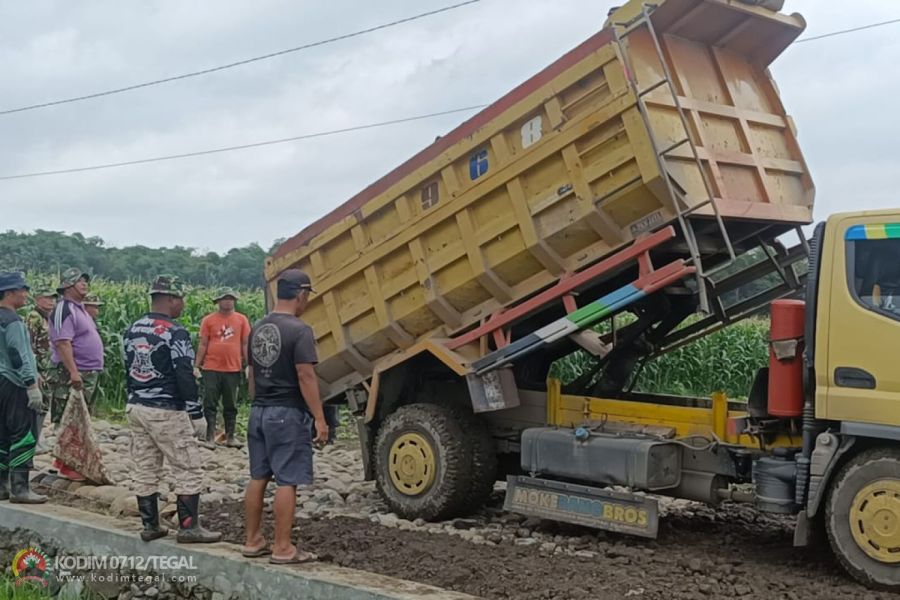 Bahan Urug Jalan Makadam Terkirim
