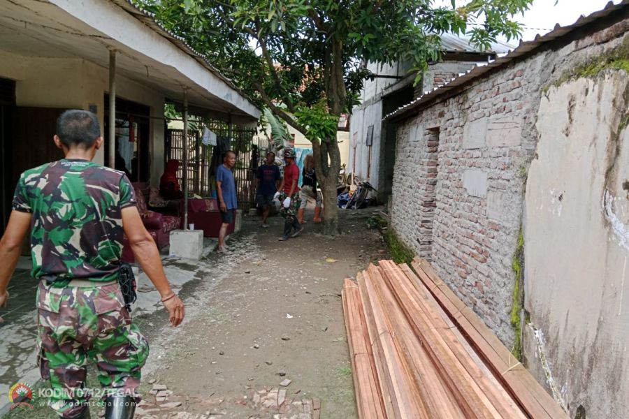 Kesedian Material Di TMMD Kodim Tegal Terus Dimaksimalkan