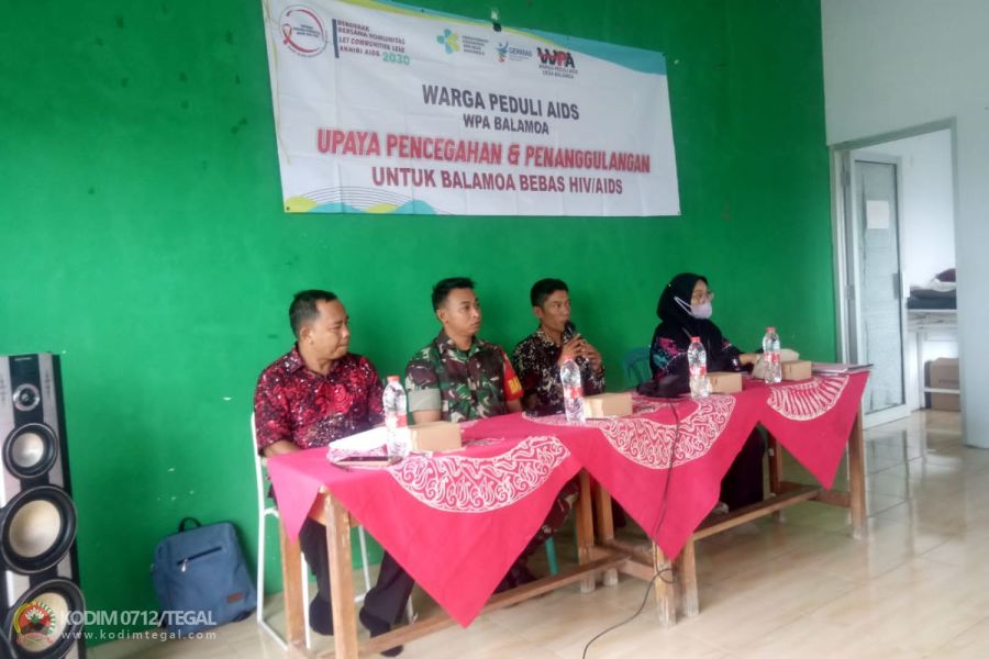 Babinsa Serda Kunito Hadiri Penyuluhan Cegah Dan Penanggulangan Penyakit AIDS