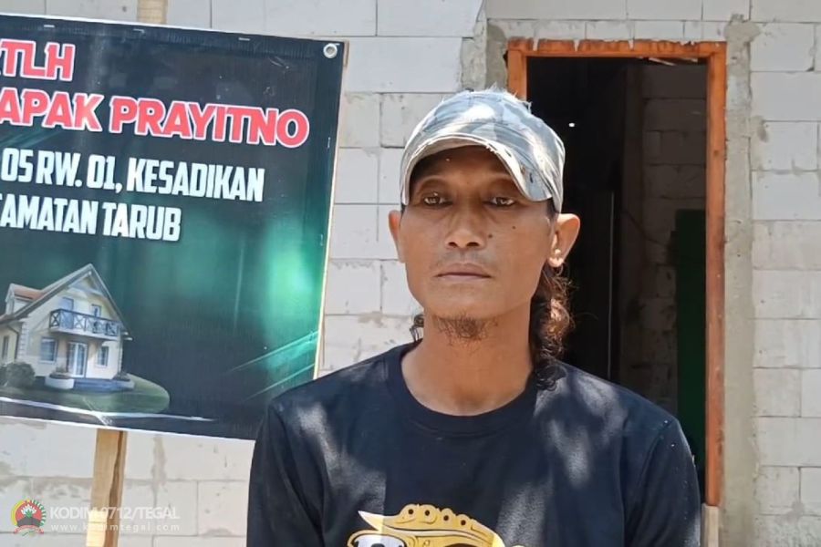 Ucapan Terima Kasih Prayitno Kepada Satgas TMMD Kodim Tegal