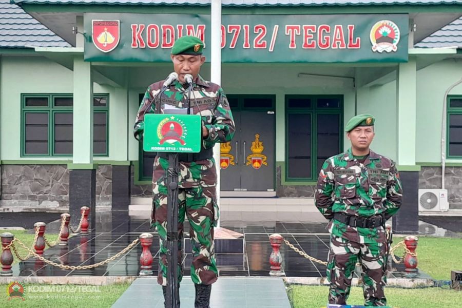 Kodim Tegal Gelar Upacara 17 Januari 2025