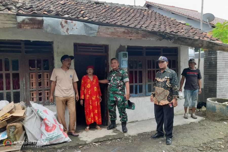 Inilah Rumah Jarwi Yang Akan Dibongkar Satgas TMMD Reguler 123 Kodim Tegal