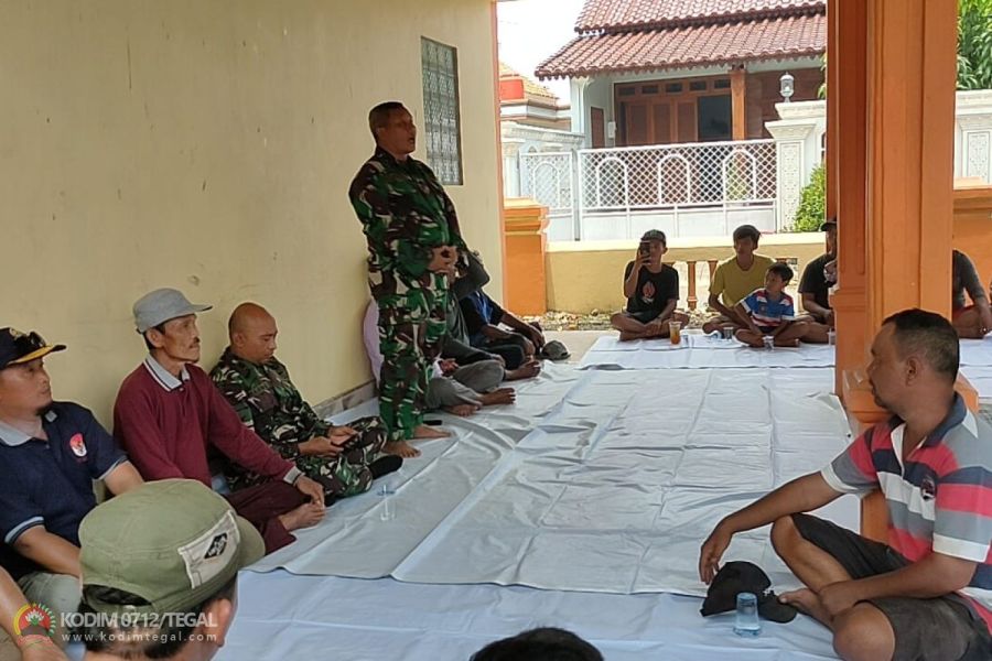 Pastier Kodim Tegal Apresiasi Antusias Gotong Royong Warga Kesadikan Jelang Dibukanya TMMD
