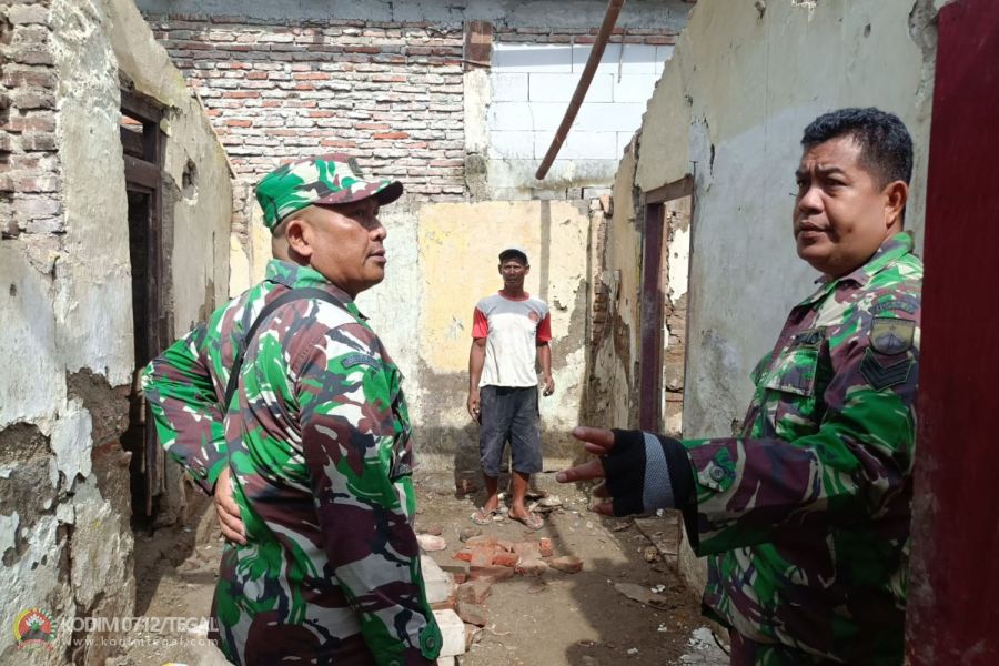 Satu Persatu RLTH Mulai Disentuh Personil Satgas TMMD Kodim Tegal