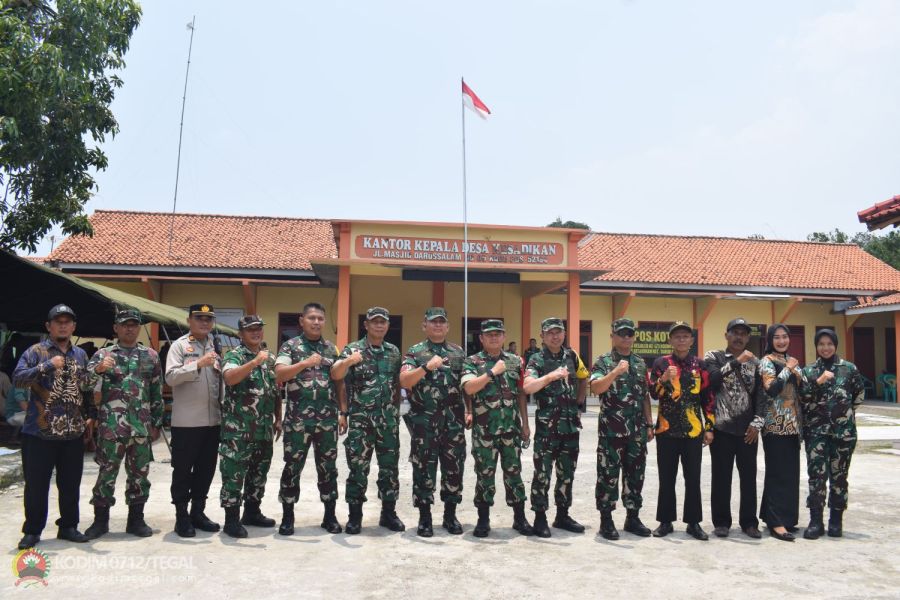 Tim Wasev Mabesad Kunjungi TMMD Reguler Ke-123 Kodim 0712 Tegal