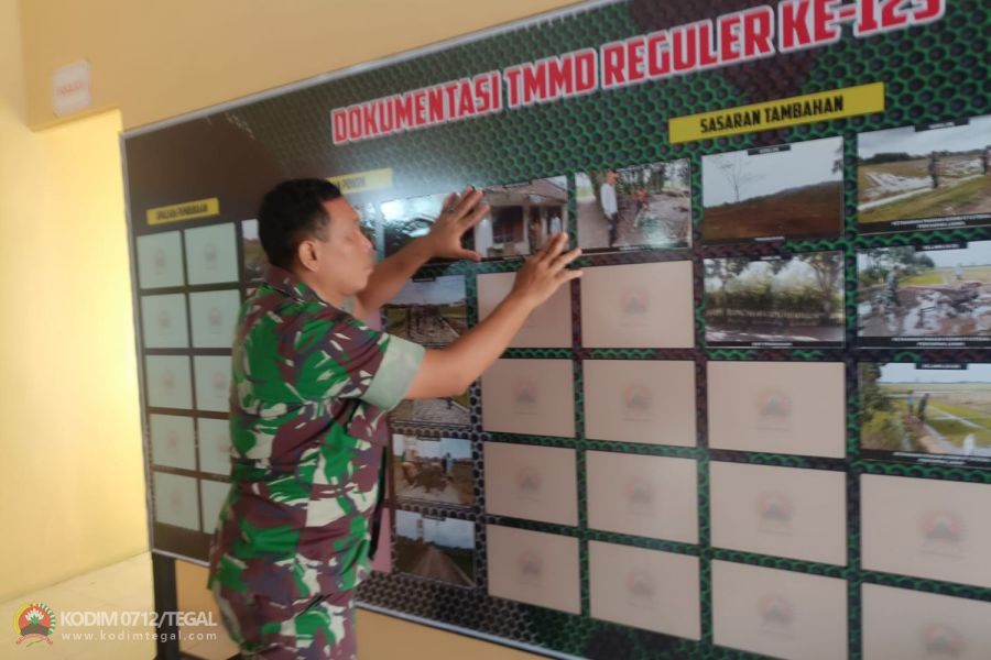 Tim Kotis Satgas TMMD ke-123, Siapkan Data Kegiatan Untuk Laporan ke Tim Wasev Mabesad